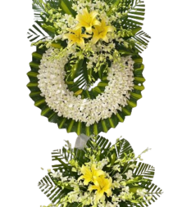 🌹 Lẵng hoa viếng Quận 3 - Chia buồn sâu sắc